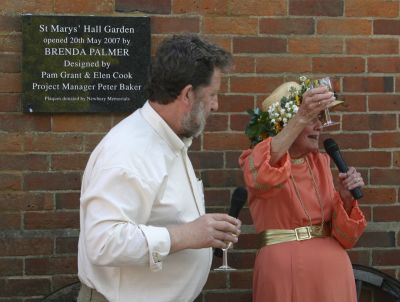 Click to view full size image
==============
02MG03_083
Brenda toasts all present after unveiling the plaque
By Tony Morris
02MG03_083
Brenda toasts all present after unveiling the plaque
By Tony Morris
