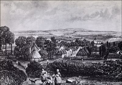 Click to view full size image
==============
03_1WS021_1
View down Winchester Street towards St Mary's Church 1838
From Marion Lambert
03_1WS021_1
View down Winchester Street towards St Mary's Church 1838
From Marion Lambert