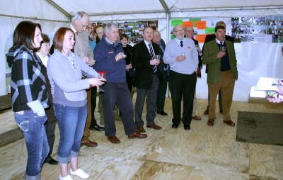 18_1_03_RF006_02
Some of the members and guests at the unveiling, including Sir George Young the local MP 

By Tony Morris
