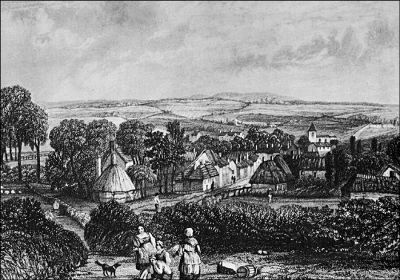 07_OA00_03
View of Overton from the south c.1838 

Unknown artist
