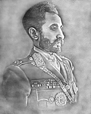 09POW_43
Haile Selassie of Ethiopia 1892 - 1975. He was Regent from 1916 to 1930, and then Emperor to 1974. (Watermark dated c.1950's). His royal line was claimed to go back to the Queen of Sheba, and King Solomon of ancient Israel. He was deposed by his army in 1974 and died in suspicious circumstances in 1975 while under house arrest. A remarkable man. 

From Geoff Kelland
