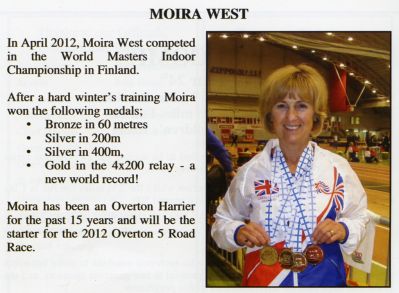 15_2SF004_2_10_30
This lady certainly was in the procession - see previous page. And I think you will all agree that Overton should be proud to see this further item that I "borrowed" from the 2012 5 Mile Road Race brochure - well done Moira. 

Overton Harriers
